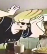 Johnny Bravo in the Eggo Commercial