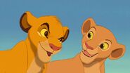 Young Simba and Young Nala as Chip