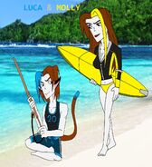 Luca and molly at the beach by sup fan dc5qs4w-fullview