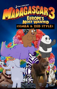 Madagascar 3- Europe's Most Wanted (S&Z Style) Poster