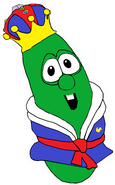Larry the Cucumber as King George