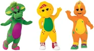 Baby Bop, BJ, and Riff as Kid Monsters doing skipping ropes