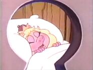 The Muppet Babies find Piggy under a sleeping spell after slipping
