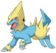 Manectric as Soto the Sabertooth