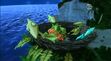 The dinosaurs sleeping in their nest