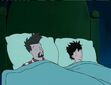 Harold and Perdita Shrinks are sleeping in bed
