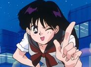 Raye/Sailor Mars as Mina/Sailor Venus
