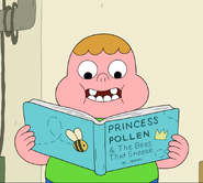 Clarence's Reading A Book