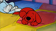 Puppy Clifford sleeping
