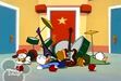 Huey, Dewey and Louie is put to sleep by the witch's sleeping apples