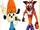 PaRappa The Rapper and Crash Bandicoot (TheLastDisneyToon and Toonmbia Style) (Version 2)