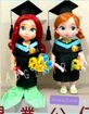 Ariel and Anna graduation dolls 2021