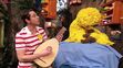 The Kindness Kid sends Big Bird to sleep with a lullaby on a lute
