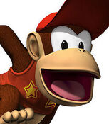 Diddy Kong as Crazy Smurf