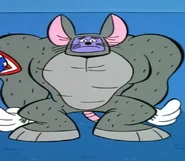 Krunk disguised as a mouse