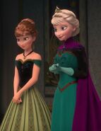 Anna and Elsa as Mia and Tia