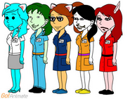 Five Go!Animate Girls