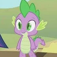 Spike the dragon.jpg (5 KB) Spike as Rex (in Outtakes)
