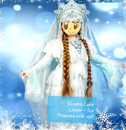 2020 Sandra Cure Clover - Ice Princess with veil