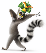 King Julian as Musician Frog