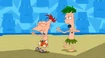 Phineas and Ferb dances to Backyard Beach