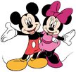 Mickey and Minnie Mouse