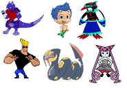 Johnny Bravo, Mystique Sonia, Ottizard, KOpunch, Seviper & Gil