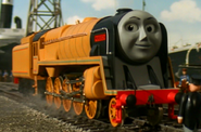 Murdoch the Orange Tender Engine as Grimlock