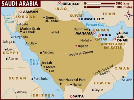 south arabia map