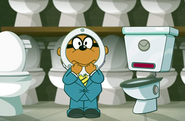 Penfold with toilets