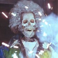 Marv's skeleton as he's getting electrocuted