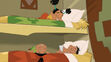 Tipo Chaca and Yupi are sleeping