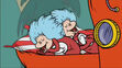 Thing One and Thing Two (The Cat In The Hat Knows A Lot About That!) sleeping
