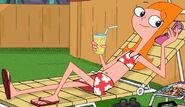 Candace Flynn in her bikini