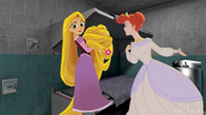 Rapunzel Tells to Ariel