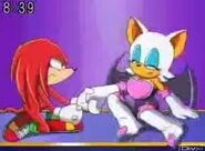 Knuckles and Rouge as Necklace Man and Woman