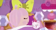 Trinket Sparkles sleeping in Princess Spaghetti Day