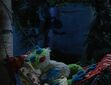 Shadow floats over a sleeping Treelo and Tutter