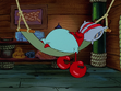 Eugene H. Krabs was sleeping and dreaming in Squeaky Boots