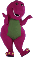 Barney as Rex (in Bloopers)