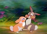 Thumper and Miss Bunny as Bunnies