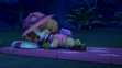 Skye sleeping in Tracker Joins the Pups