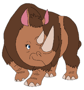 Mina as a Woolly Rhinoceros