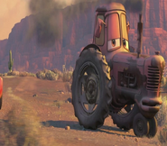 rusty tractor as sheryl