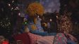 Big Bird sleeping in A Furchester Christmas