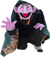 Count von Count kneeling