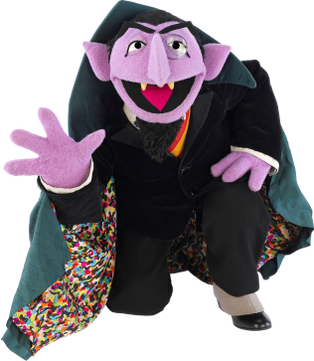 Count von Count kneeling