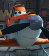 Dusty Crophopper as O'Toole the Beaver