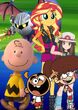 (Family) Meta Knight, Sunset Shimmer, Leaf, Lynn Loud, Charlie Brown and Carlitos Casagrande