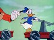 Poor Donald is chased by Pete.